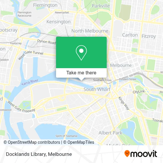 Mapa Docklands Library