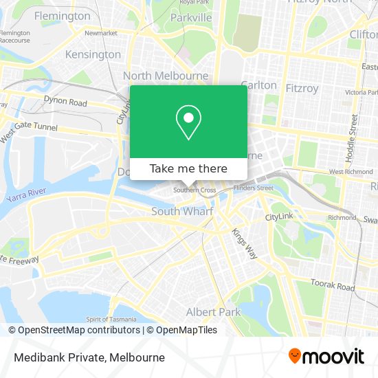 Medibank Private map