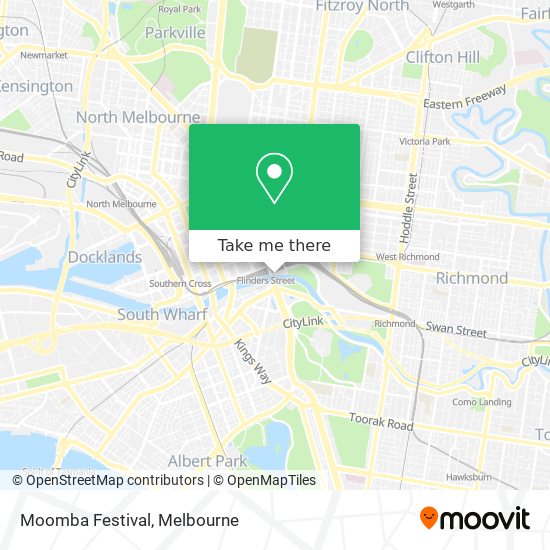 Mapa Moomba Festival