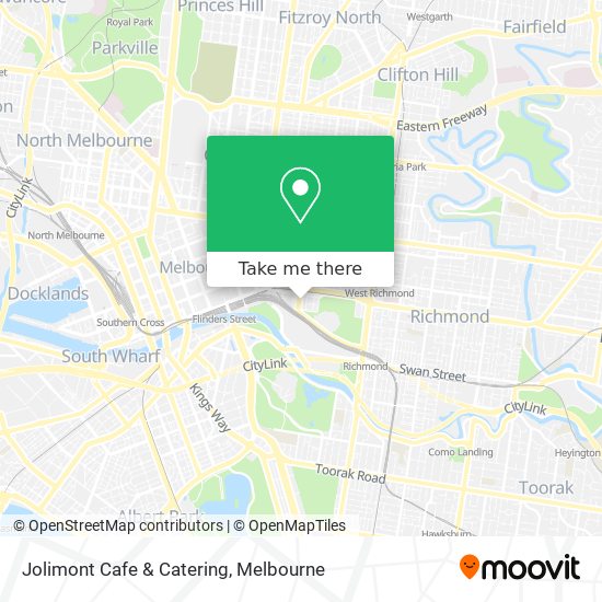 Mapa Jolimont Cafe & Catering