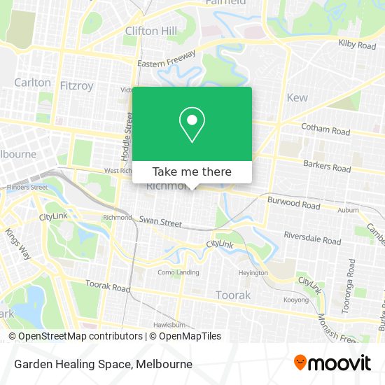 Garden Healing Space map
