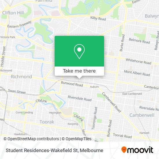 Student Residences-Wakefield St map