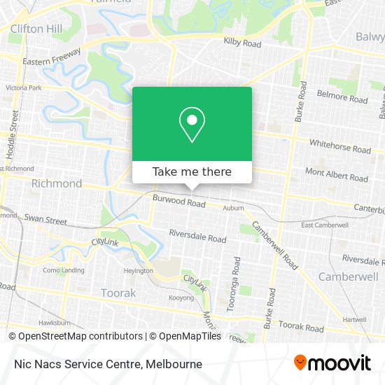 Nic Nacs Service Centre map