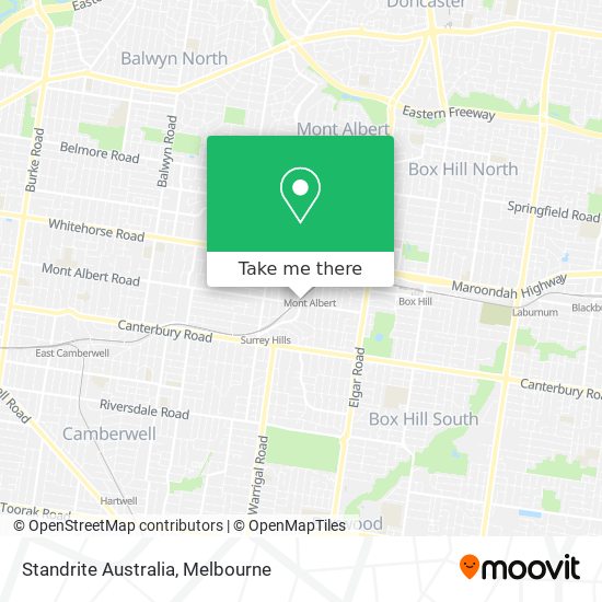 Standrite Australia map