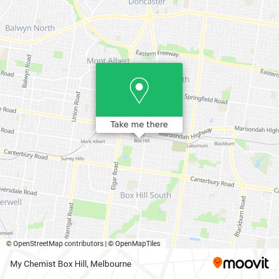 My Chemist Box Hill map