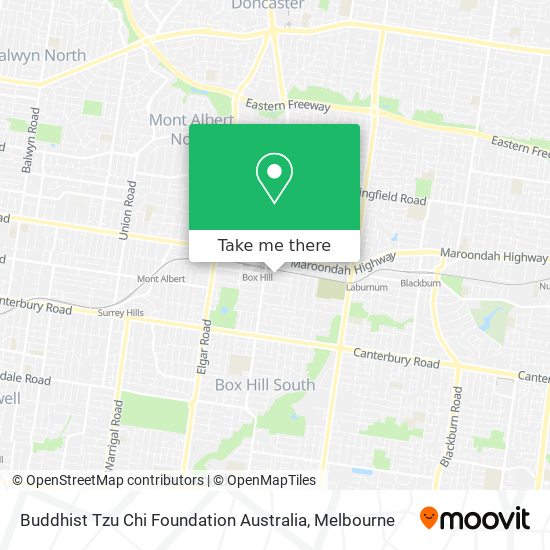Buddhist Tzu Chi Foundation Australia map