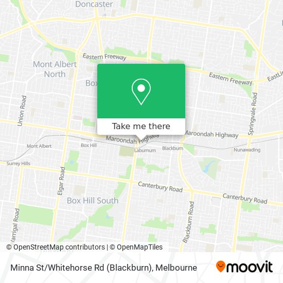 Minna St / Whitehorse Rd (Blackburn) map