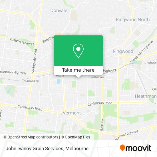 John Ivanov Grain Services map