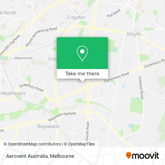 Aerovent Australia map
