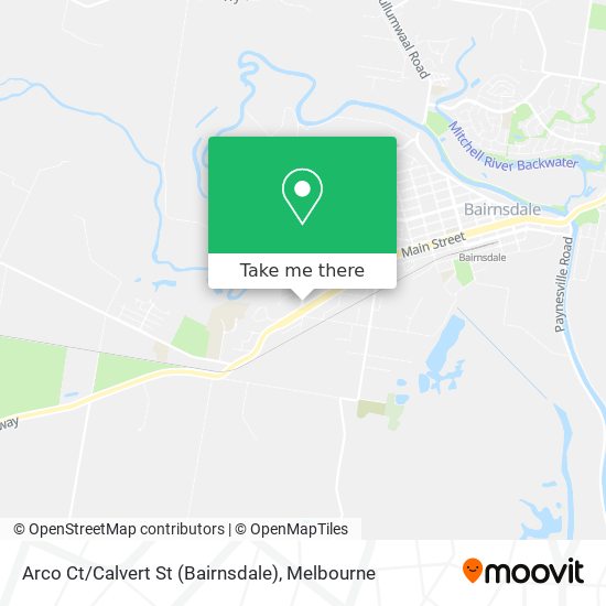 Arco Ct / Calvert St (Bairnsdale) map