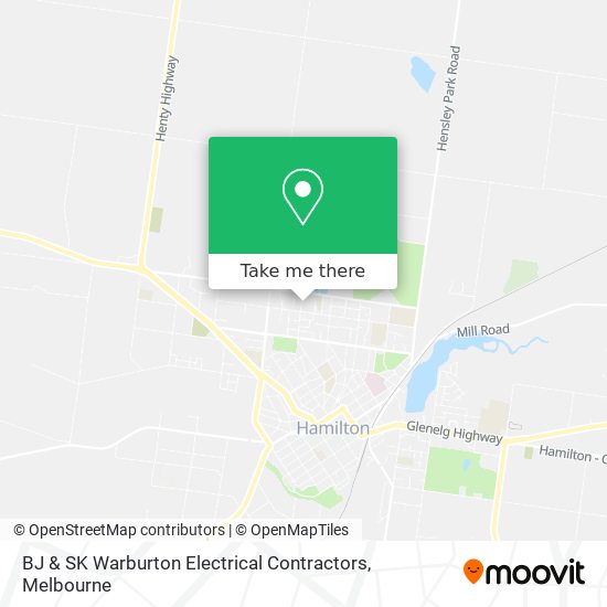 BJ & SK Warburton Electrical Contractors map