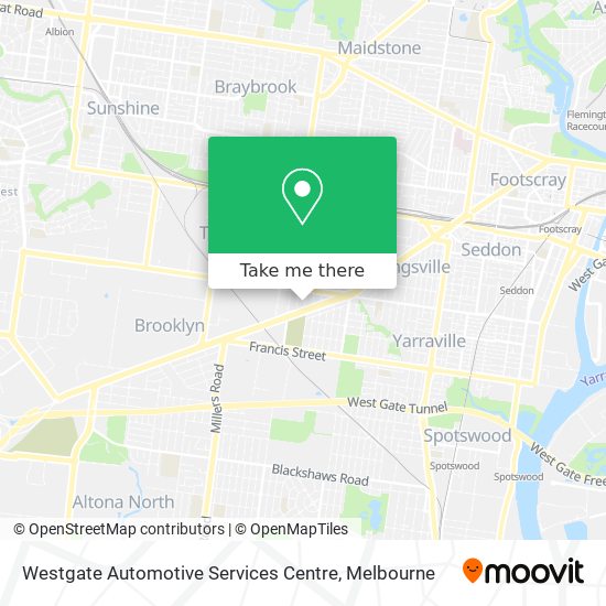 How to get to Westgate Automotive Services Centre in West Footscray by