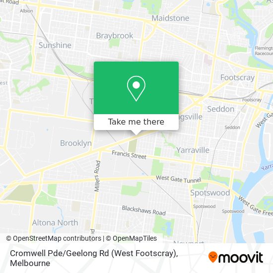 Cromwell Pde / Geelong Rd (West Footscray) map