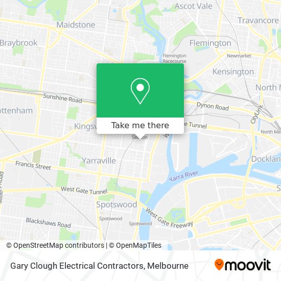 Gary Clough Electrical Contractors map