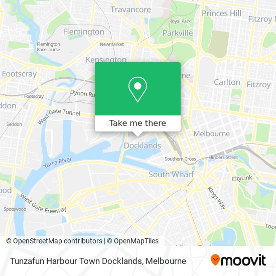 Mapa Tunzafun Harbour Town Docklands