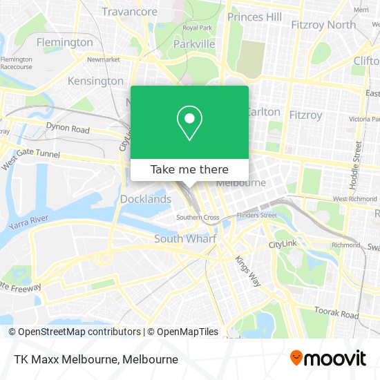 TK Maxx Melbourne map