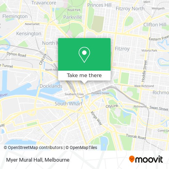 Myer Mural Hall map