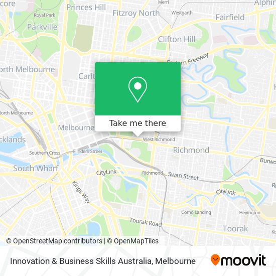 Innovation & Business Skills Australia map