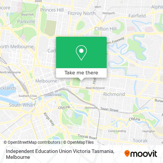 Independent Education Union Victoria Tasmania map