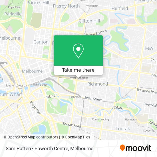 Sam Patten - Epworth Centre map