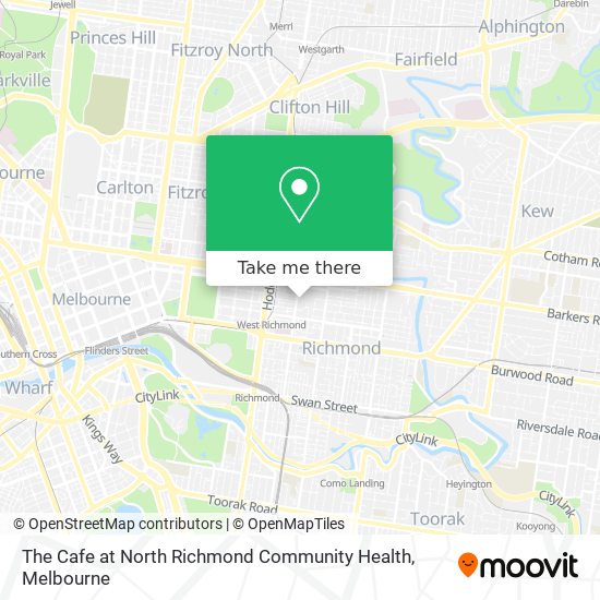 The Cafe at North Richmond Community Health map
