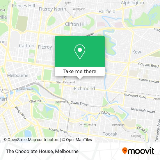 The Chocolate House map