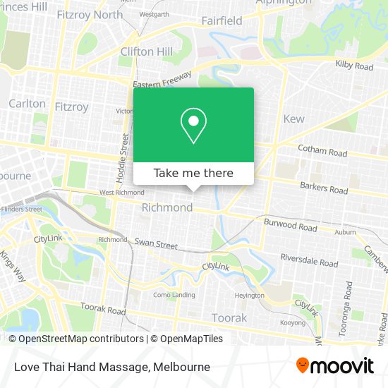 Love Thai Hand Massage map