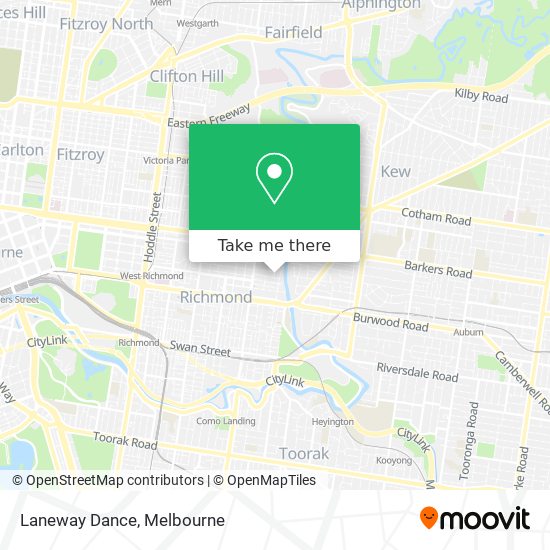 Laneway Dance map