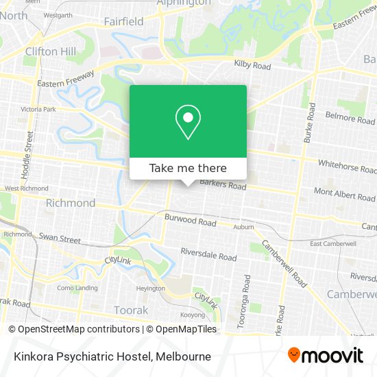 Kinkora Psychiatric Hostel map