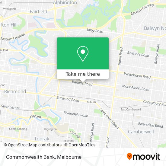 Commonwealth Bank map