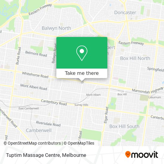 Tuptim Massage Centre map
