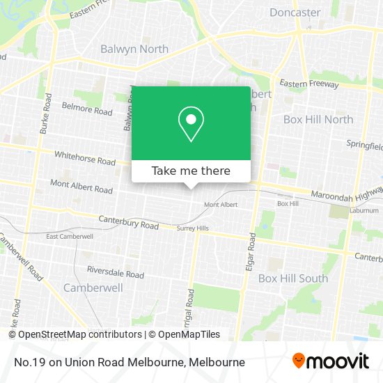 Mapa No.19 on Union Road Melbourne