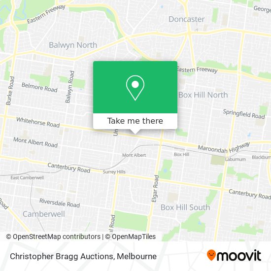 Christopher Bragg Auctions map
