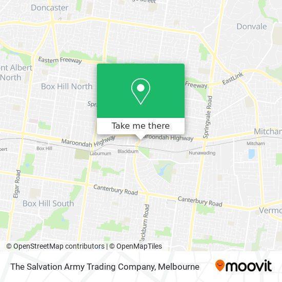 The Salvation Army Trading Company map