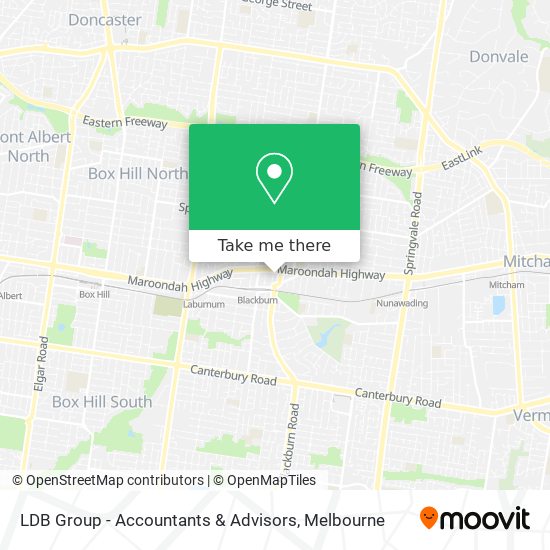 LDB Group - Accountants & Advisors map