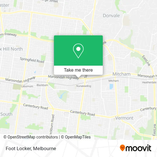 Mapa Foot Locker