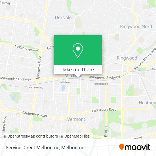 Service Direct Melbourne map