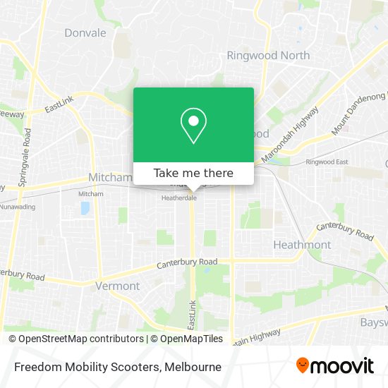 Freedom Mobility Scooters map