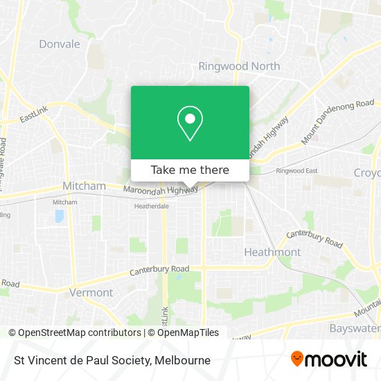 St Vincent de Paul Society map