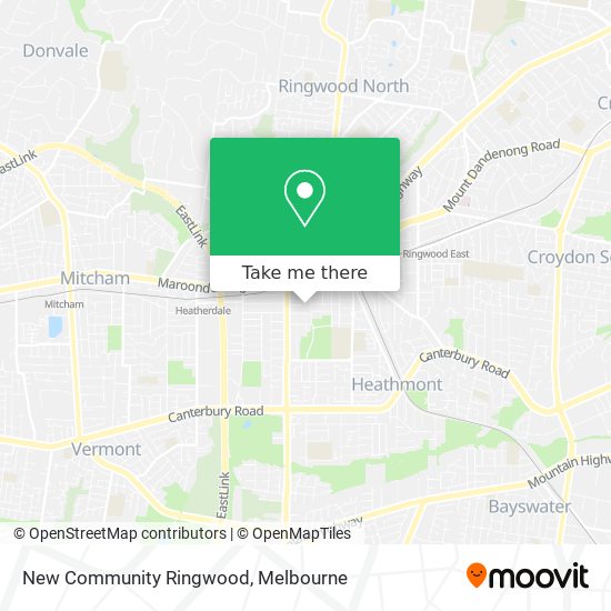 New Community Ringwood map
