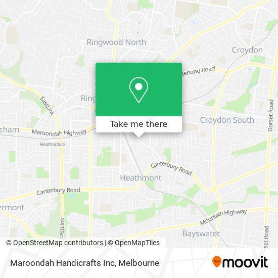 Maroondah Handicrafts Inc map