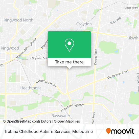 Irabina Childhood Autism Services map
