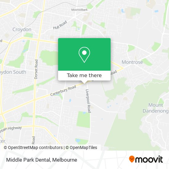 Middle Park Dental map