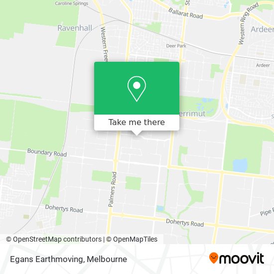 Egans Earthmoving map