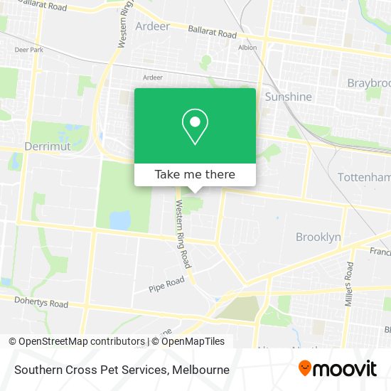 Southern Cross Pet Services map