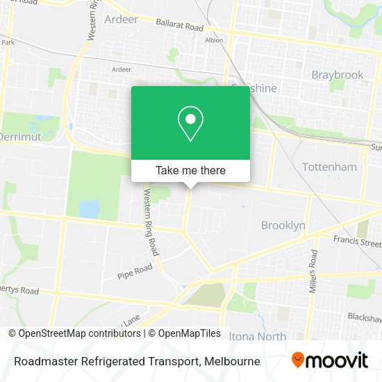 Roadmaster Refrigerated Transport map