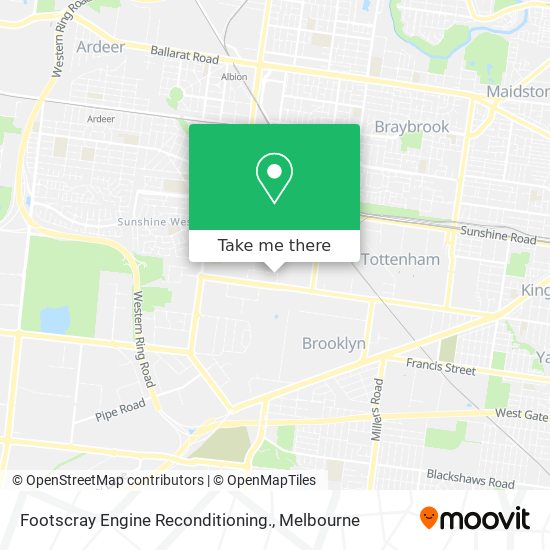 Footscray Engine Reconditioning. map