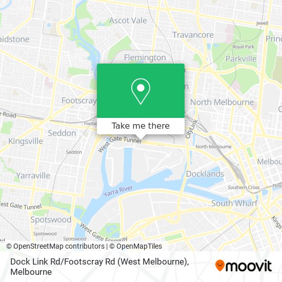 Dock Link Rd / Footscray Rd (West Melbourne) map