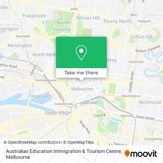 Australian Education Immigration & Tourism Centre map