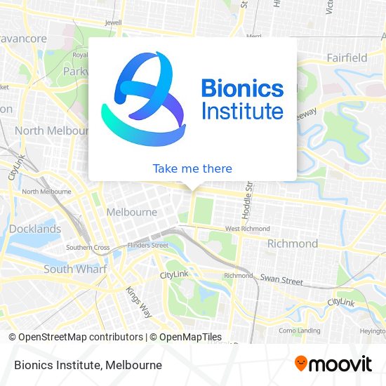 Bionics Institute map
